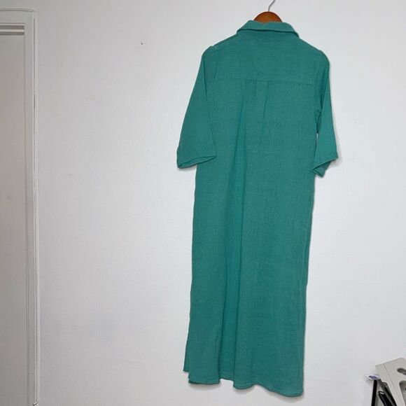 Maxi Corton Collared Shirt Dress - Picture 2 of 11